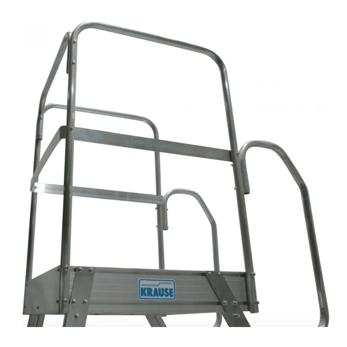 Боковое защитное ограждение рабочей площадки лестницы